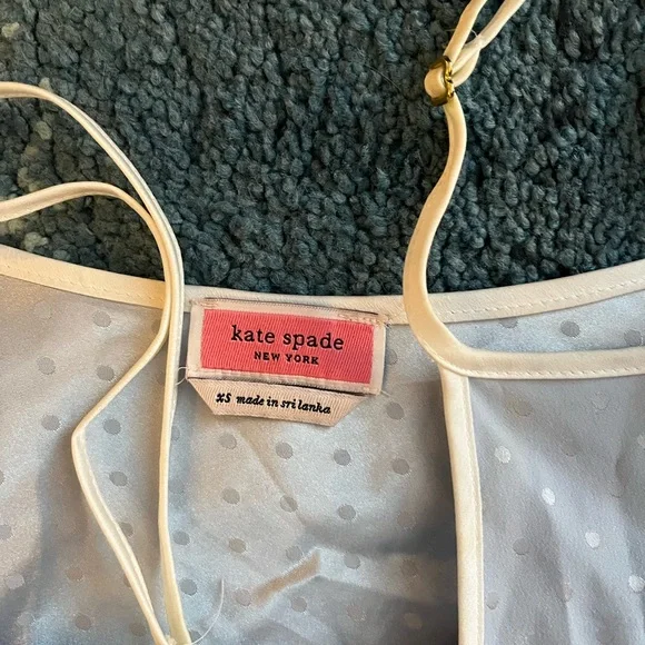 Kate Spade Light Blue Polka Dot “Mrs”Pajama Set